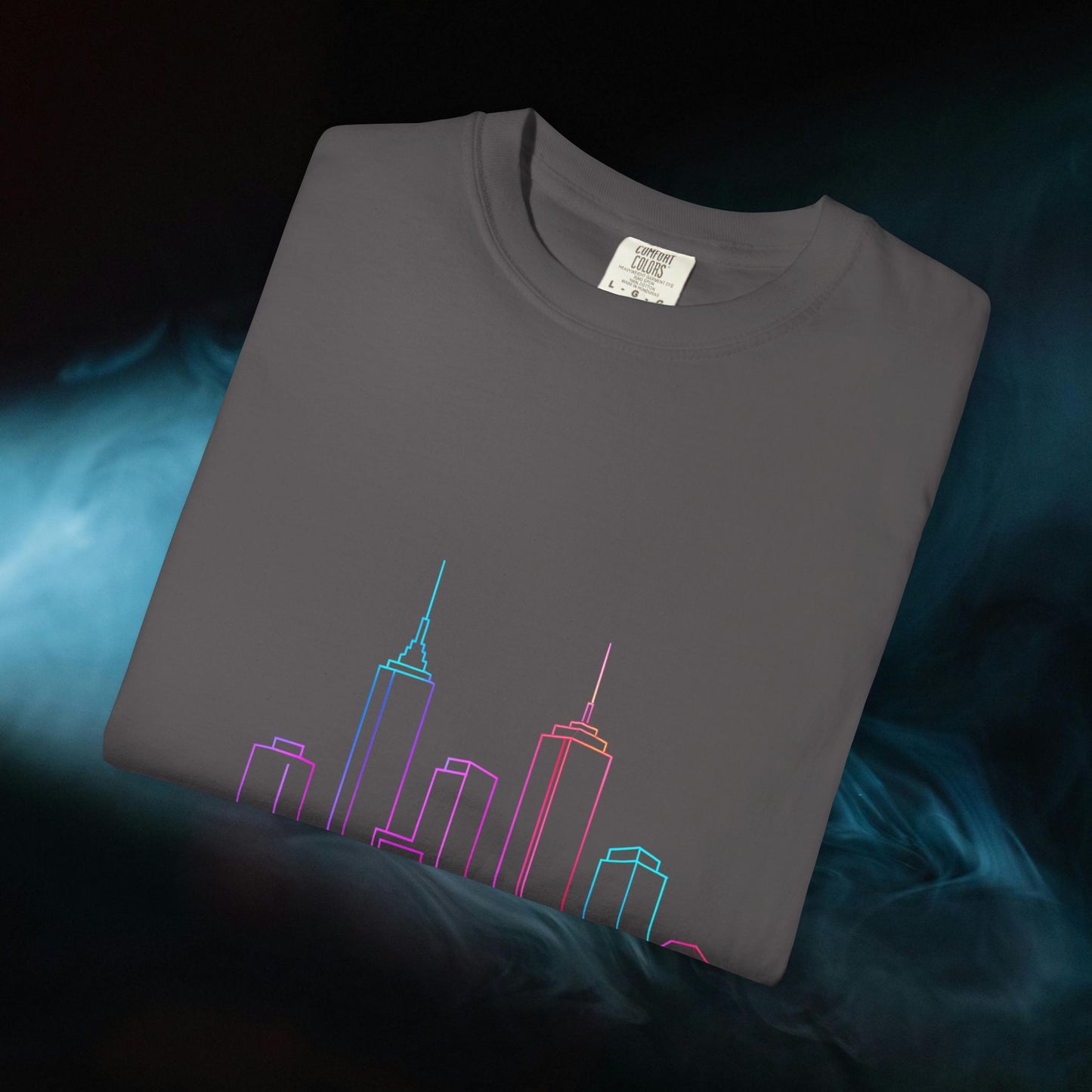 City Skyline Unisex Garment-Dyed T-shirt