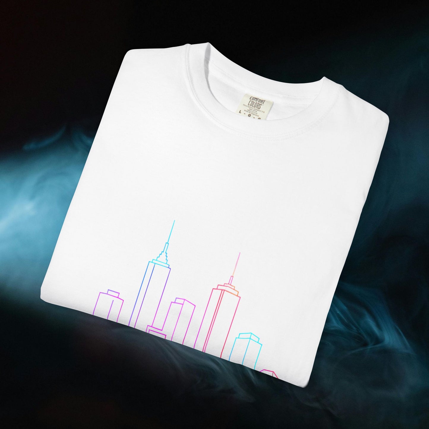 City Skyline Unisex Garment-Dyed T-shirt