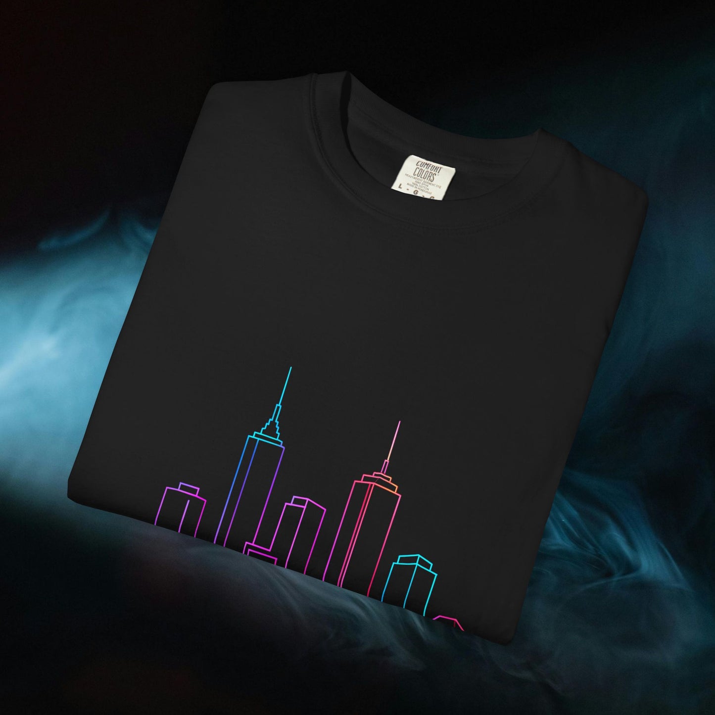 City Skyline Unisex Garment-Dyed T-shirt