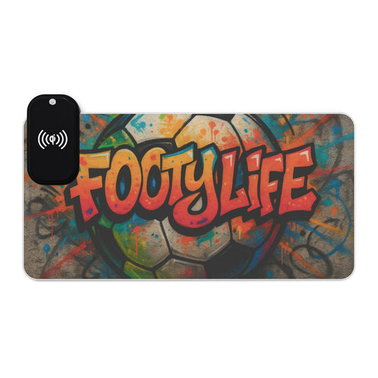 LED Gaming Mouse Pad, Wireless Charging