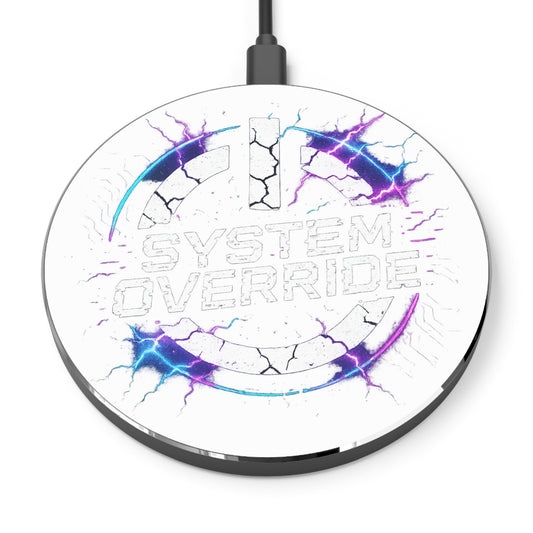 Futuristic Wireless Charger with System Override Design