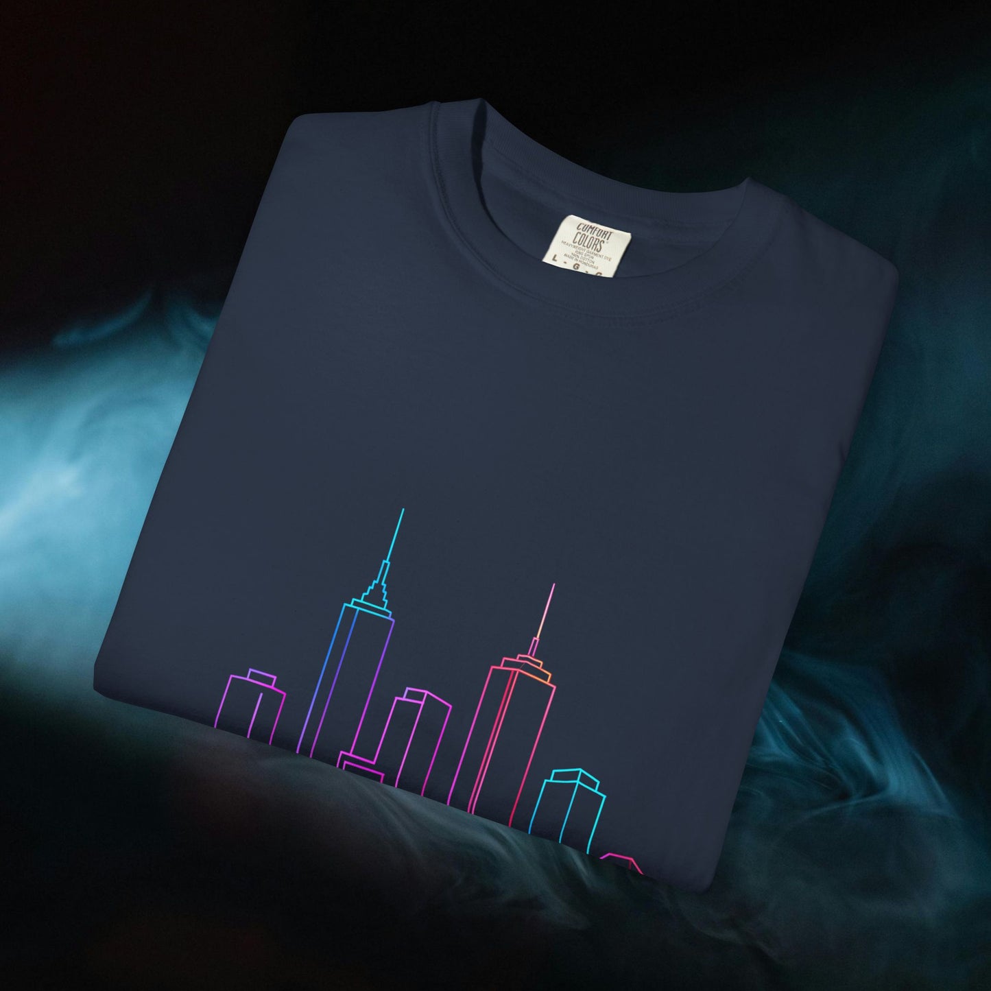 City Skyline Unisex Garment-Dyed T-shirt